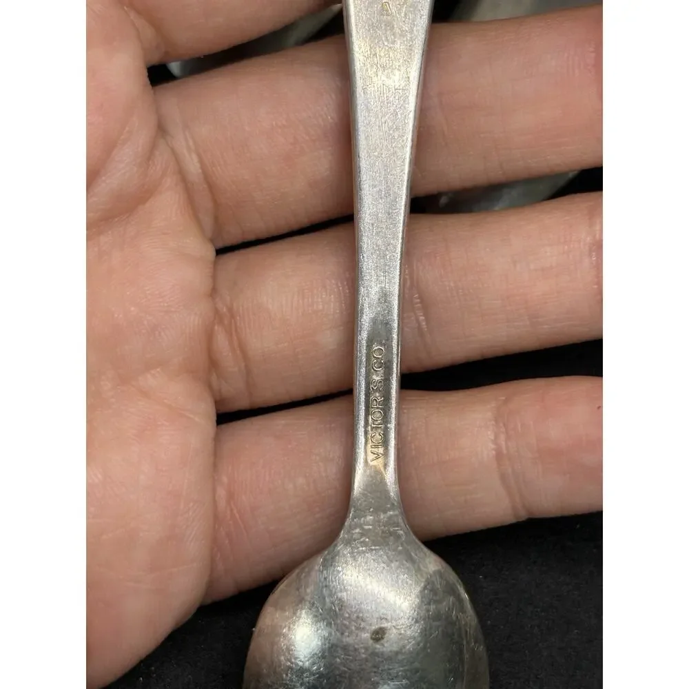 LOT OF 6 c1932 WALDORF ASTORIA HOTEL SILVER PLATED DEMITASSE COFFEE SPOONS